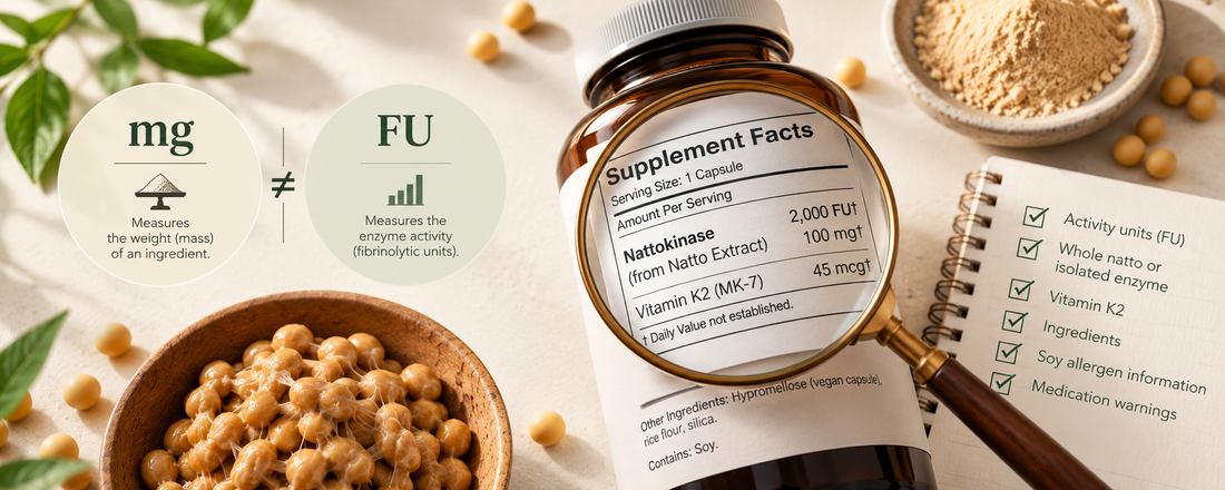 FU vs mg: How to Read a Nattokinase Supplement Label